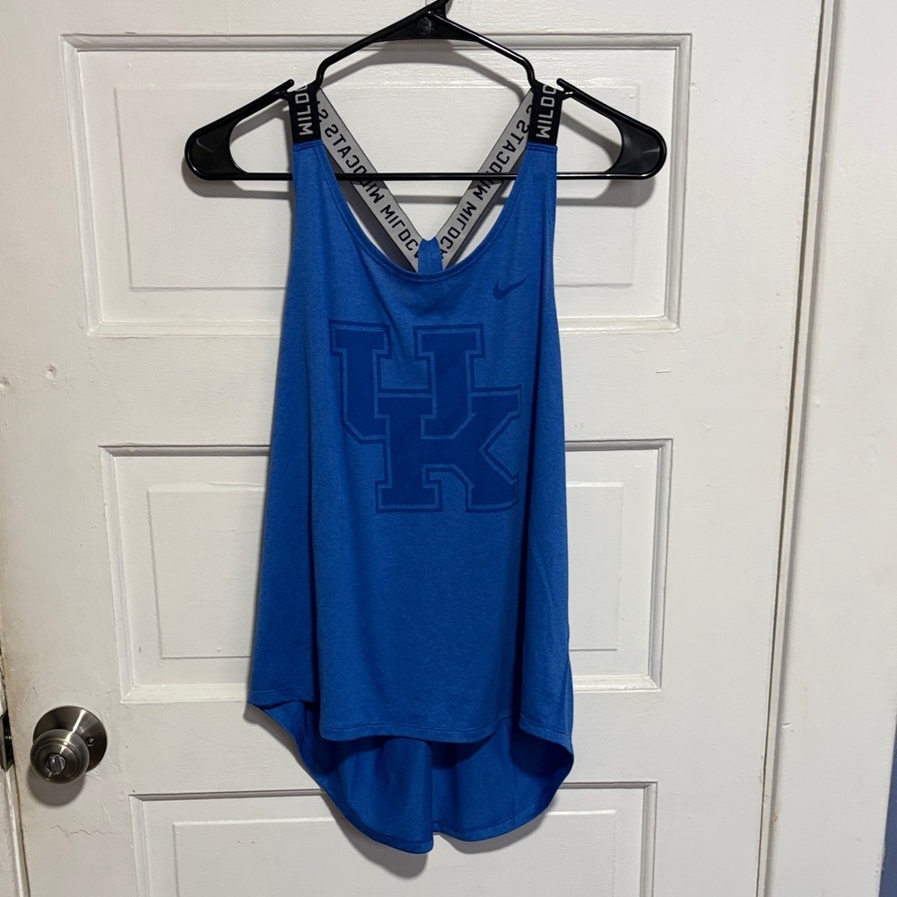 Nike Women's Royal Blue Tank Top with Logo
